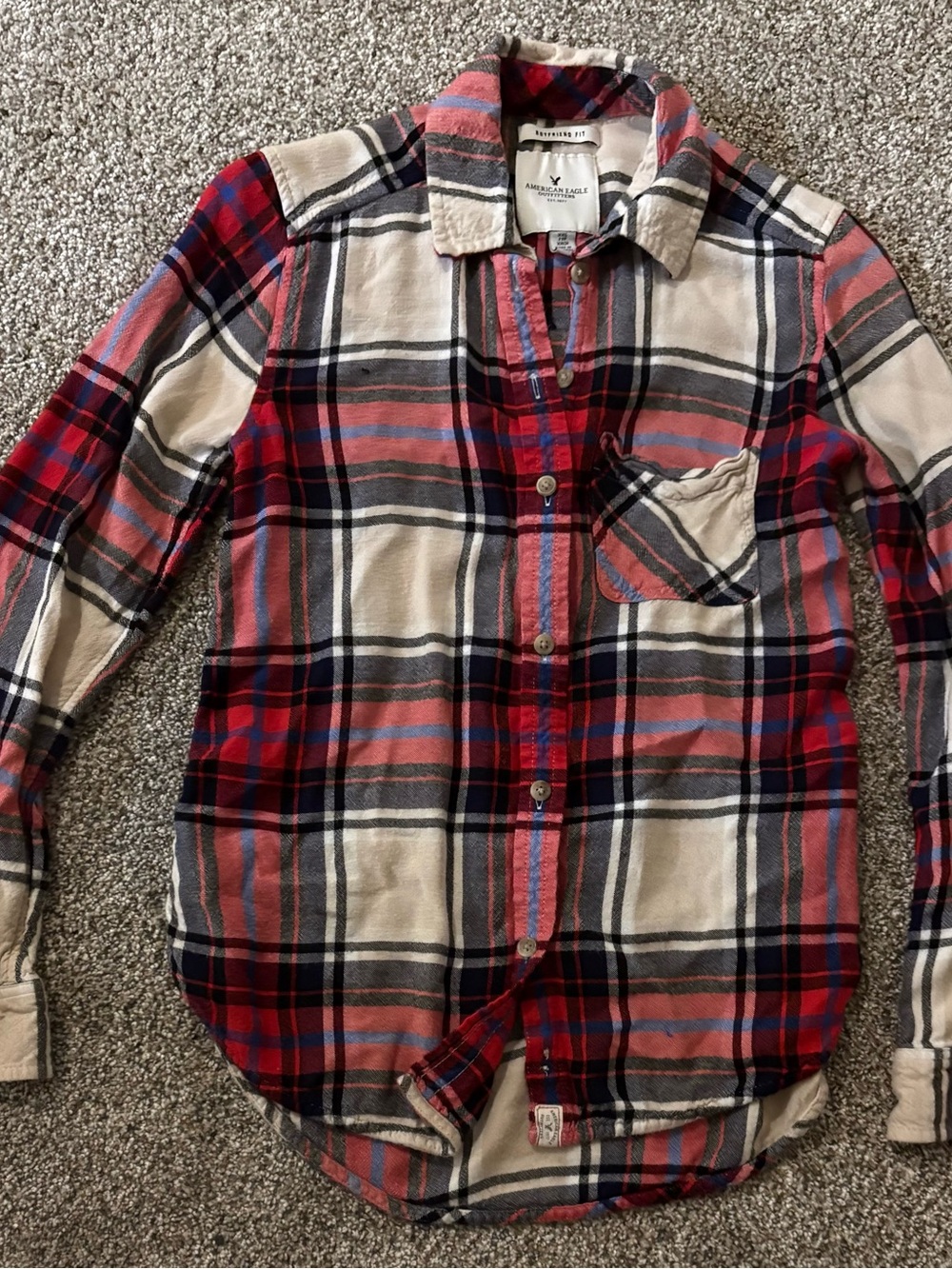 Lot of 15 American Eagle Outfitters Flannels Plaid Button-Down Shirts - Picture 15 of 16
